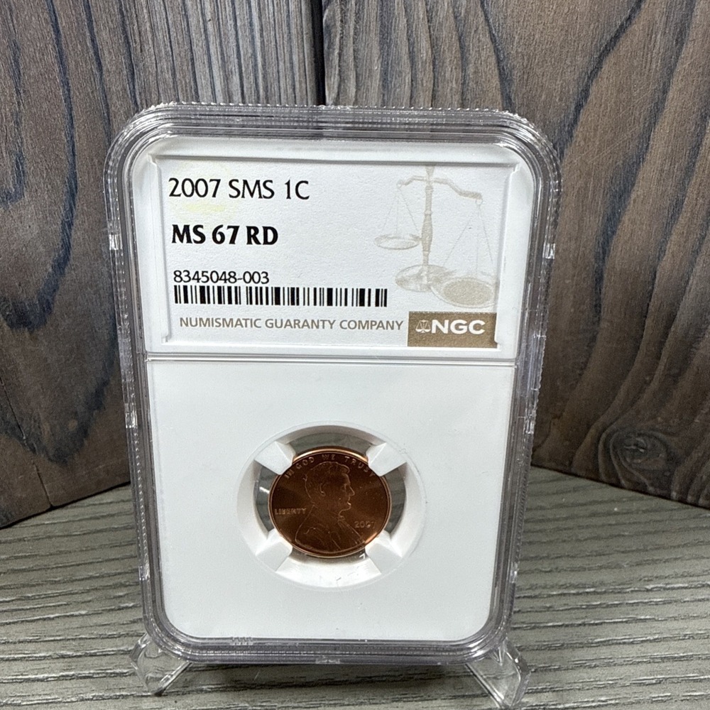 2007‎ Lincoln 1 CENT SMS NGC MS67 RD